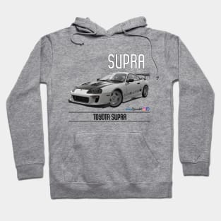 Supra Time Attack White Carbon Hoodie